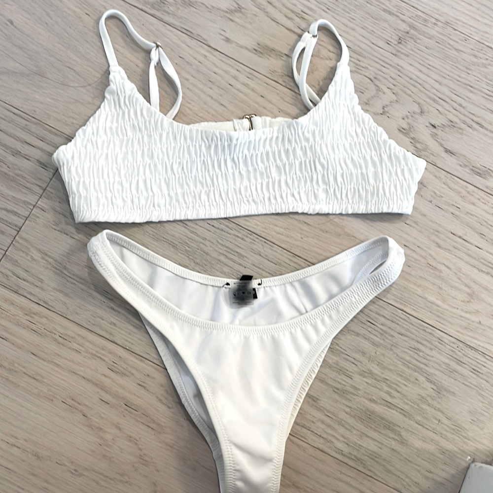Superdown swim top + Kendall & Kylie bottom